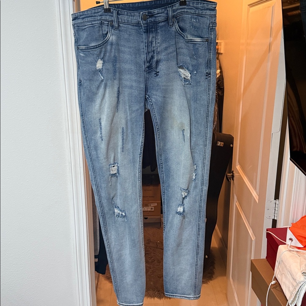 Ksubi Light Blue Denim with Graphic Patch